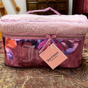 NWT and unopened Juicy Couture Sherpa Travel Cosmetic Bag